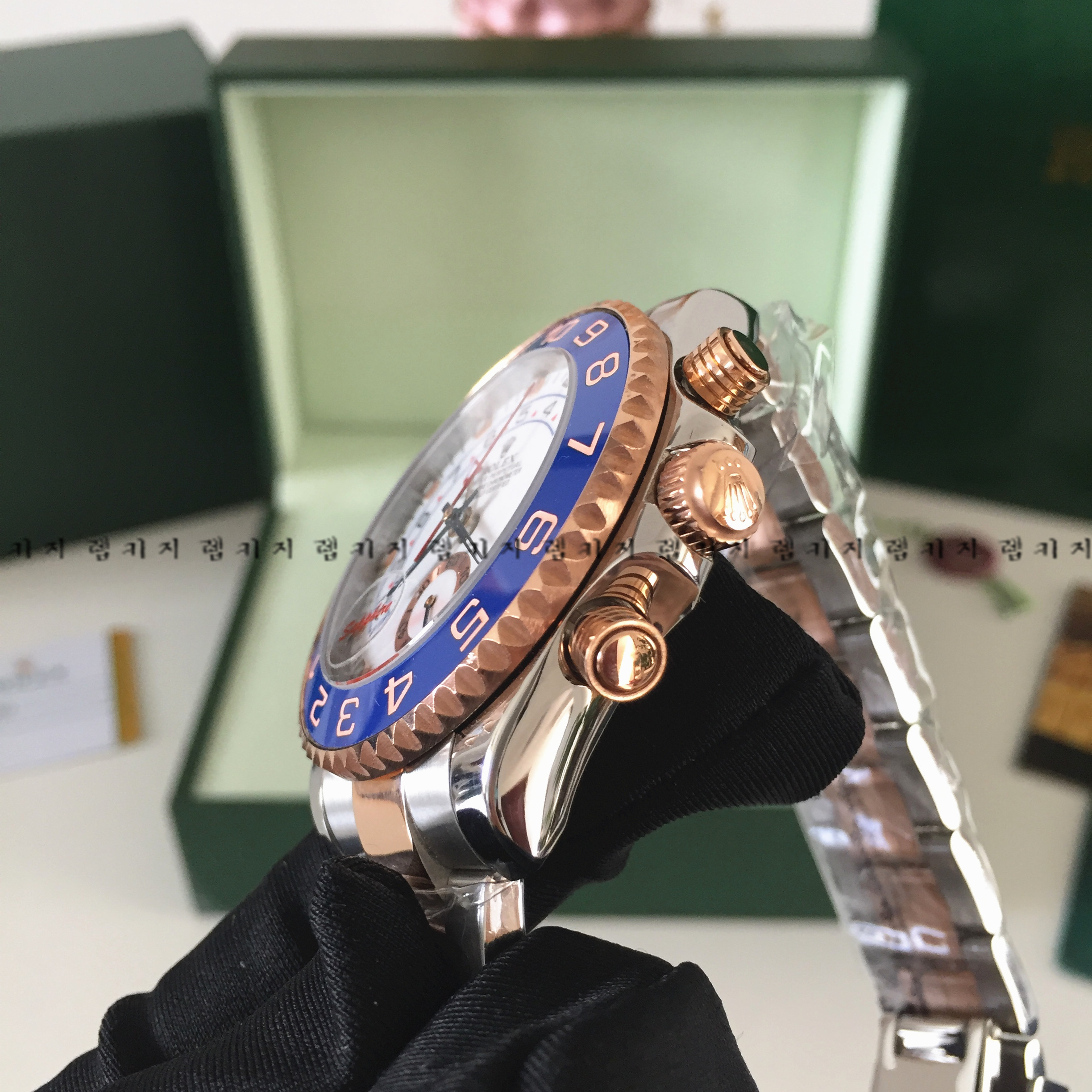 로렉스 요트마스터 2 로즈골드 콤비 메탈시계